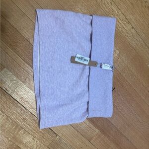 Skims cotton fleece  purple heather fold over mini skirt. It has a mark.